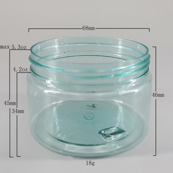 PET plastic 48mm 120ml Custom Cosmetic Jars
