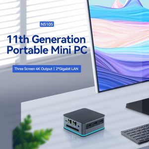 Intel Celeron 11th Generation N5105 Mini Computer LPDDR4X 16GB With Dual LAN 3