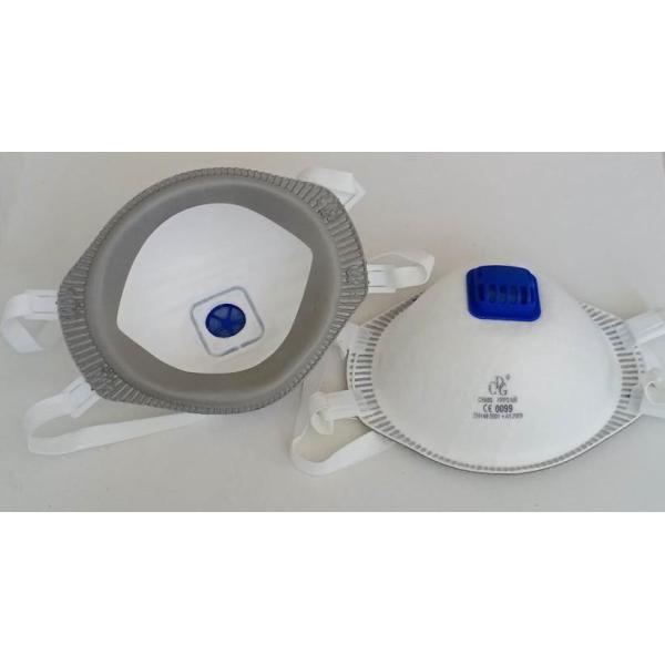 CE Certification fFP3 protect cup mask valve white