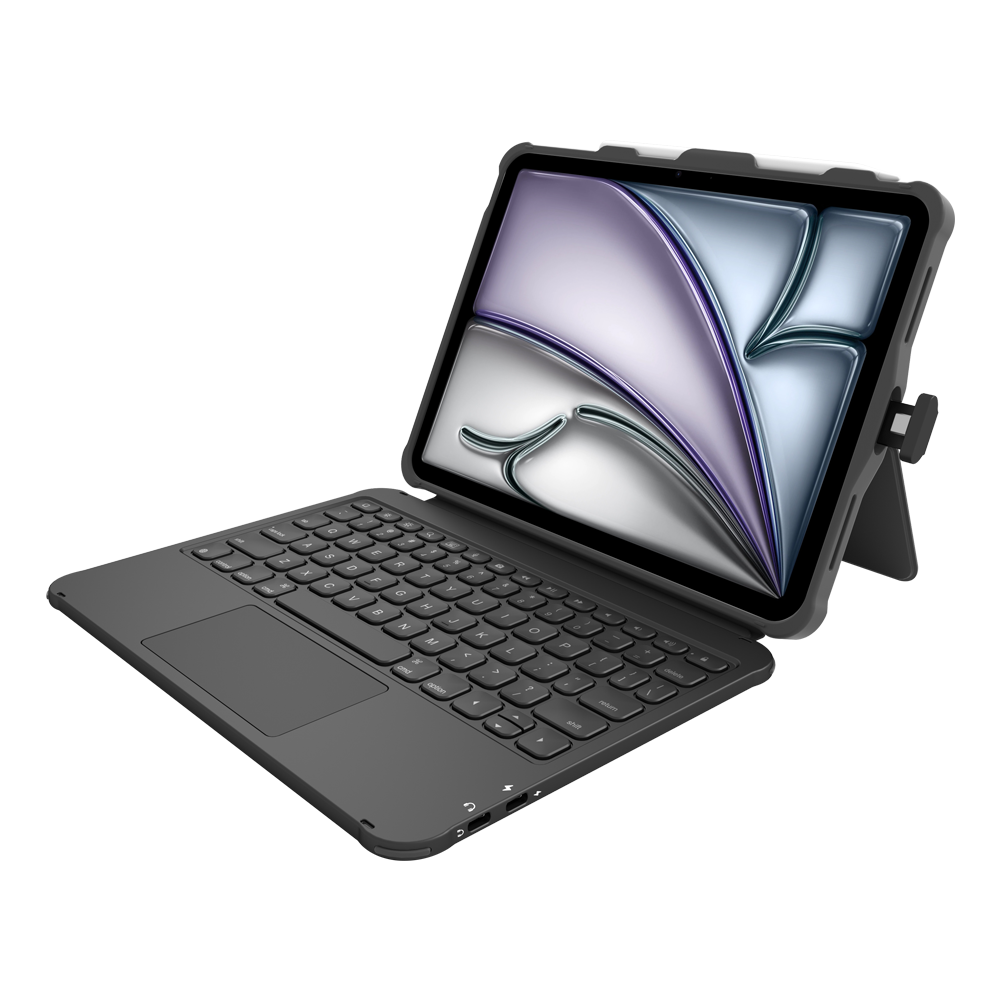 ODM OEM USB-C Direct Connect Keyboard Case for iPad A16,Multi-Touch Trackpad Shock-Absorbing Drop-Proof Shell for Bulk Wholesale