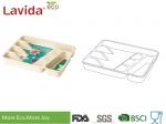 Professional Restaurant Use Bamboo Lunch Trays Non - Toxic Environmental