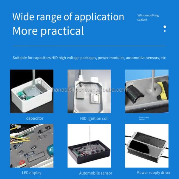 Battery Cell Module Potting 2.0 High Thermal Conductivity Silicone Potting Compound 1:1