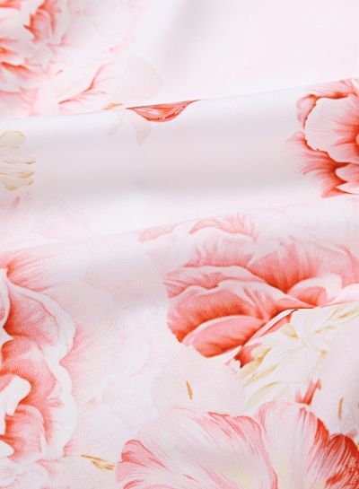 Elegant V Neck Sleeveless Floral Printed Maxi Bohemian Woman Dress