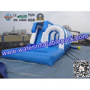 Buy cheap Commercial Inflatable Pool Slides For Kids , Inflatable Slip Slide product