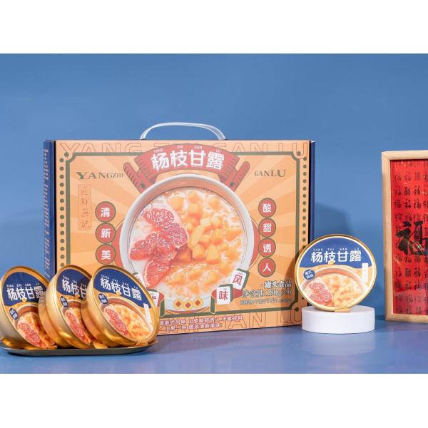 Instant Mango Sago Pomelo Instant Mango Sago Pomelo Chinese Mango Dessert Mango Sago Dessert In Can Instant Tropical Dessert Premium Mango Sago