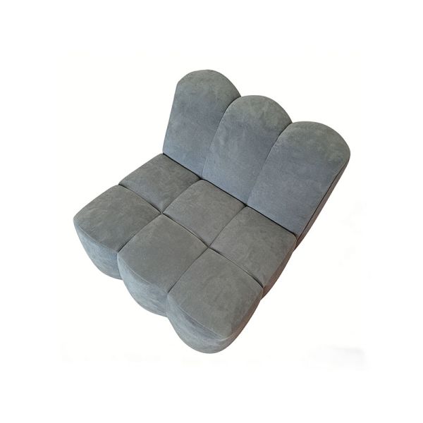 Vacuum Compressed Upholstered Modular Single Seat Fabric Compression Sofa Large Villa Apartment Living Room