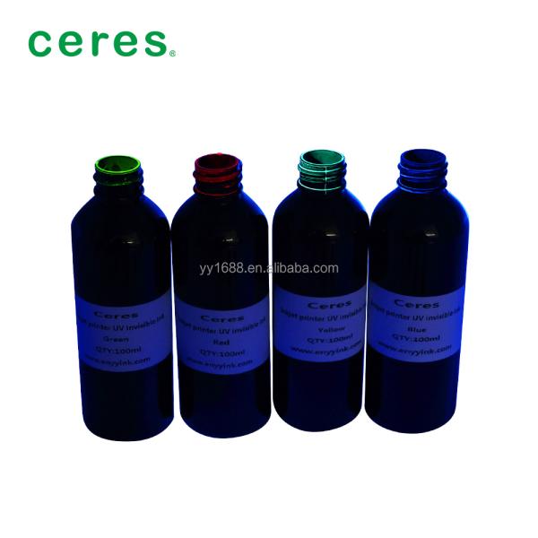UV Invisible Ink for Inkjet Printers - Blue & Red Security Ink