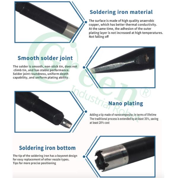 Unix P3D-N 200W Solder Iron Tips For Unix Robot Machine
