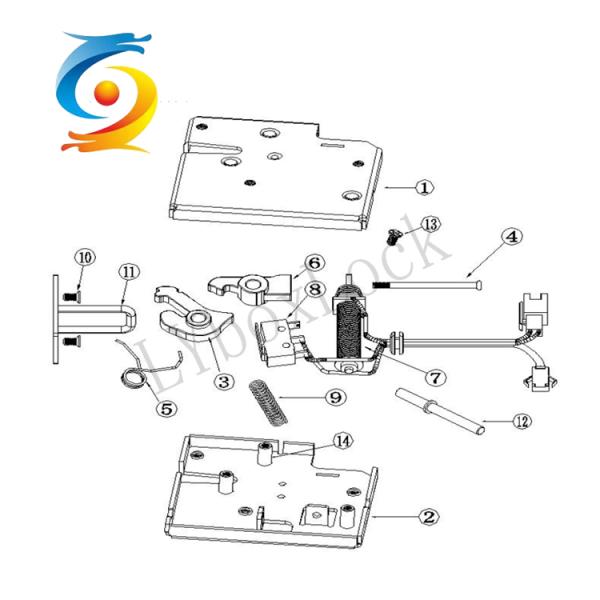 12v Mini Electric Cabinet Locks Electromagnetic For Parcel Delivery Locker