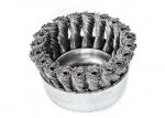 Angle Grinder Nylon Brush , Twist Knot Wire Cup Brush With 5/8" - 11 Nut
