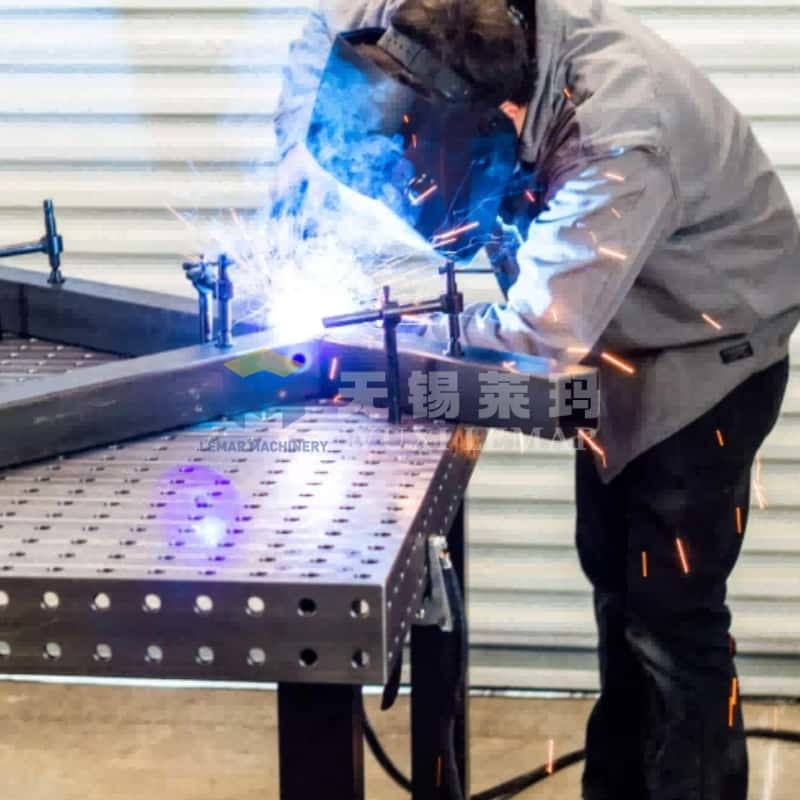 Rolling 3D D28 Welding Table - Mobile Precision Fixturing Platform
