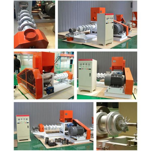 Feeding 1.1kw Fish Feed Extruder Machine 600KG/H Per Hour Shrimp Weight 1880kg