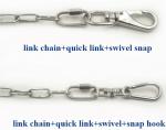 Outside Stainless Steel Dog Check Chain Accessories Standard With Ring , Nickel