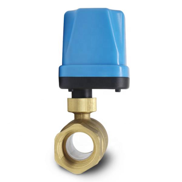 Miniature Electric actuator Two-way motorized Ball 3 way Valve with Three-wire Two-control for Air Conditioning Water Heating