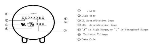 32D751K NTC Thermistor Inrush Current Limiting Of Large Current