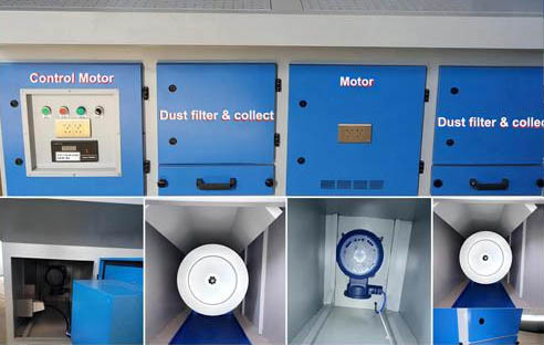 Downdraft Table For Metal Grinding With Pulse Jet Cleaning System Guaranteed Quality