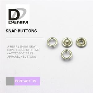 Buy cheap Personalized Logo Silver Enameled Copper Snap Buttons product