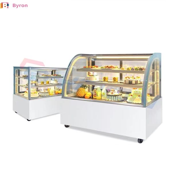 Customized Countertop Cake Display Cabinet Refrigerated Cake Display Case