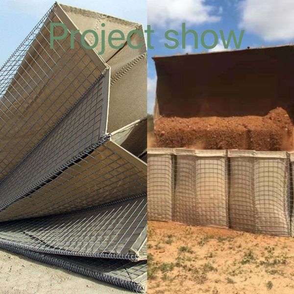 Galvanized Sand Wall Welded Defensive Barrier Explosion Proof Cage Flood Defense Gabion Blast Wall Geotextile Bastion Barriers