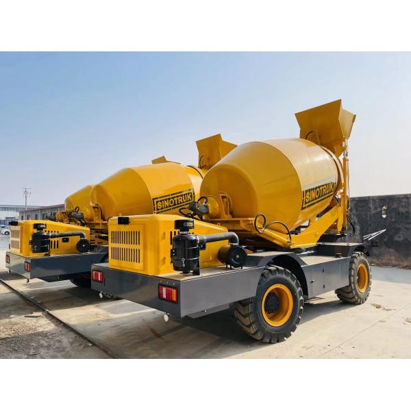 SINOTRUK Self Loading Concrete Mixer Full Hydraulic Mobile Portable Concrete Mixer Truck