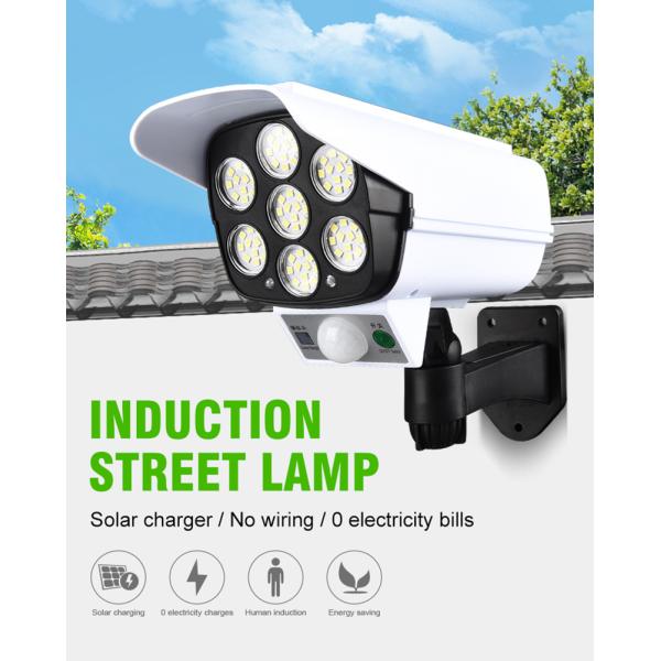 77pcs LED 1000lm Motion Activated Solar Powered Led Security Light With Camera