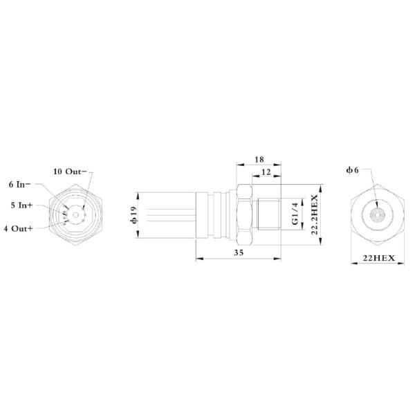Economic high accuracy silicon piezoresistive pressure sensor