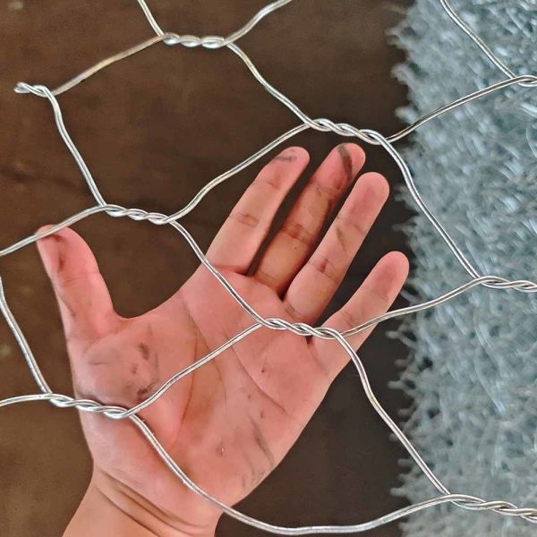 2x1x1m Gabion Box Woven Hexagonal Mesh Netting Erosion Control