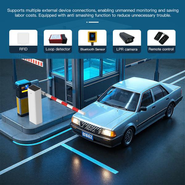 HCW Smart System Parking Barrier Gate with License Plate Recognition and Automatic Lifting for Efficient Traffic Control