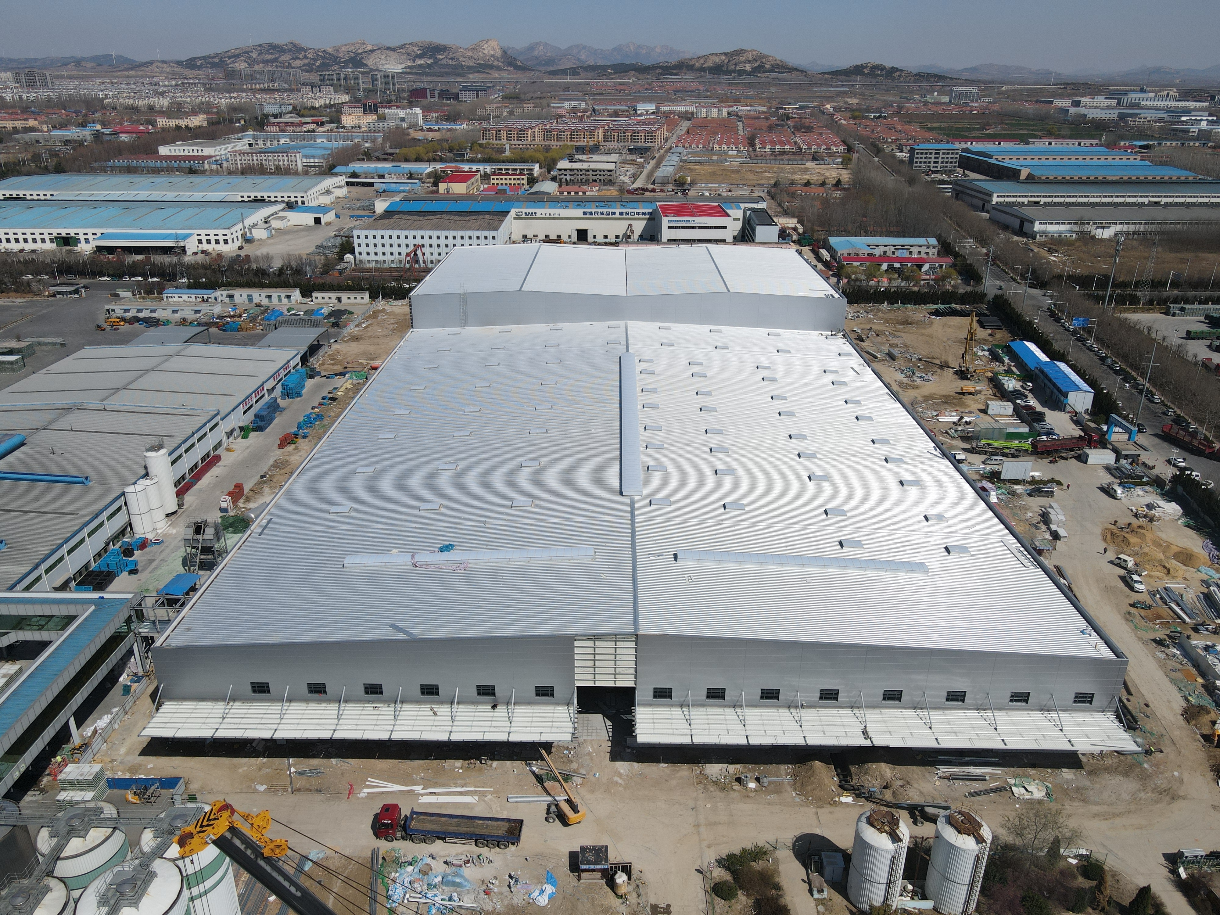 Large Span Light Steel Frame Industrial Workshop for Machinery Processing