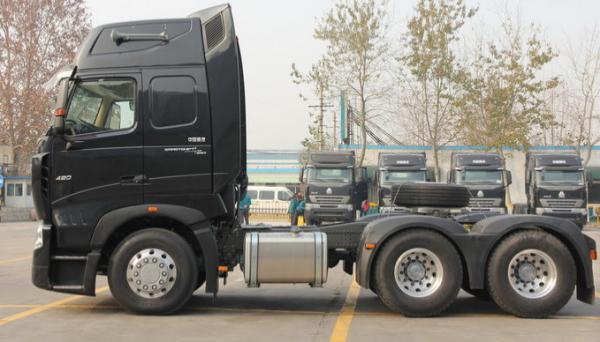 A7 420hp Lhd 6x4 Sinotruk Tractor Truck With 3.5 Inch Kingpin Euro2