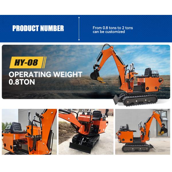Free Shipping 1.8 Ton Excavator yanmar Excavator Micro Excavator 0.8 1.2 1.5 2 Ton