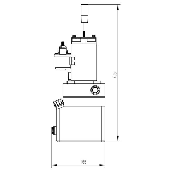 0.8kw Equipped with manual pump