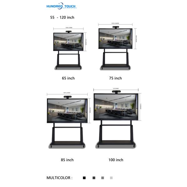 450cd/m2 Smart Interactive Whiteboard Android Windows OS PCAP Capacitive Touch Kiosk