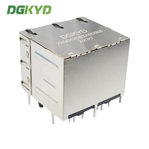 DGKYD22Q042DB2A5D068 RJ45 Gigabit Network Connector With Light Shield 10PIN