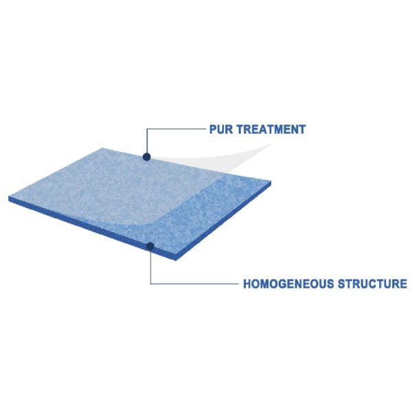 Disinfectant-Resistant Seamless Homogeneous Vinyl Flooring Engineered for Hospital Wards