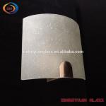 curved wall-mounted frosted glass lampshade