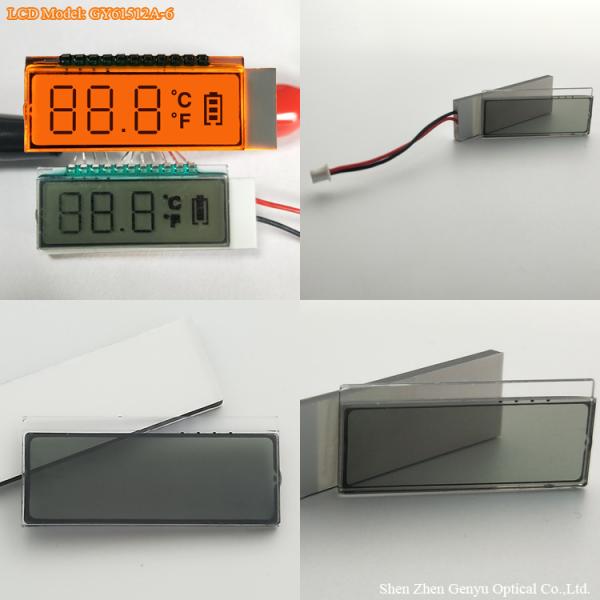 TN Segment Custom LCD Screen 2 Colors LED Backlight For Temperature Gun