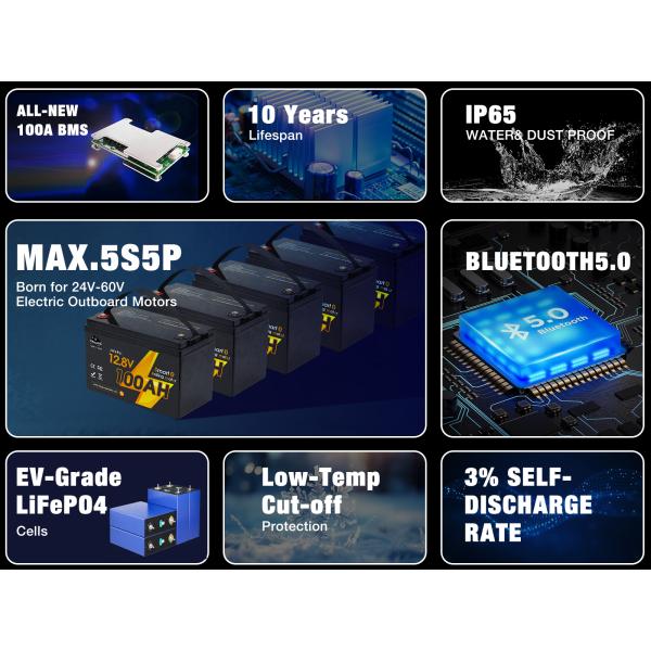 Deep Cycle Lifepo4 Lithium Ion Battery