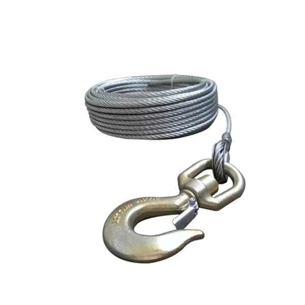 High Efficiency Pressed Steel Wire Rope Sling with Hooks