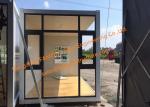 Foldable Flat Pack Prefab Container House With Glass Facade Decoration For