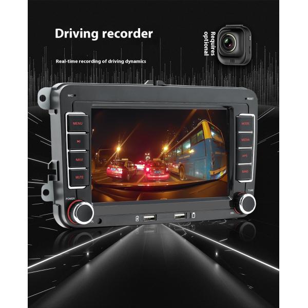 Creatall 7-Inch Android GPS Car Navigation HD Large Screen for Bluetooth CarPlay Reversing Camera Compatible for Volkswagen USB
