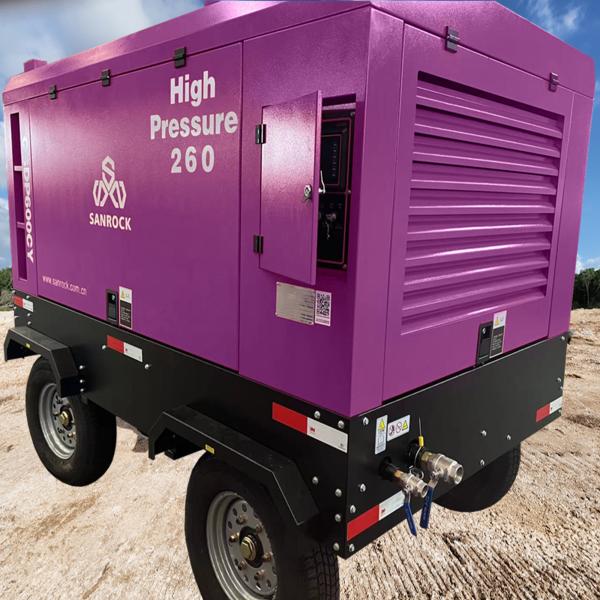 Mining High Pressure Diesel Screw Compressor Equipment