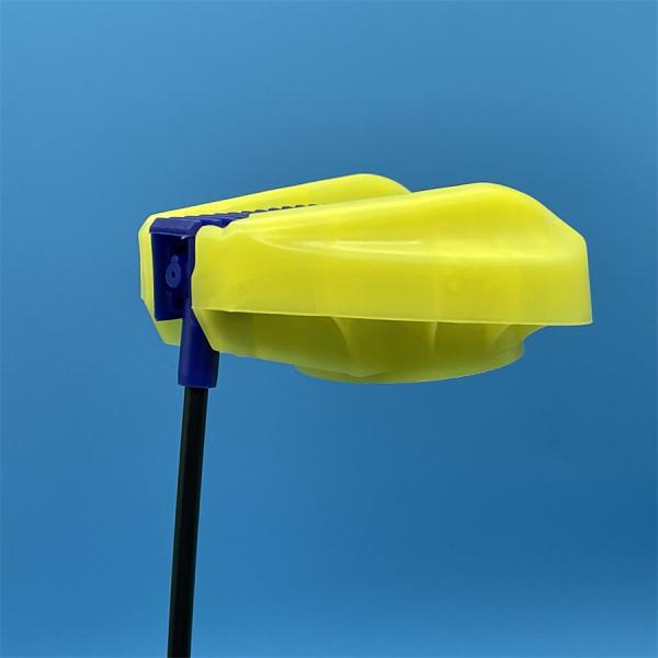 Ergonomic foldable cleaning sprayer cap - side view