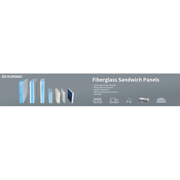 Lightweight FRP PP Honeycomb Sandwich Panel Waterproof Moisture-Proof Mold Resistant