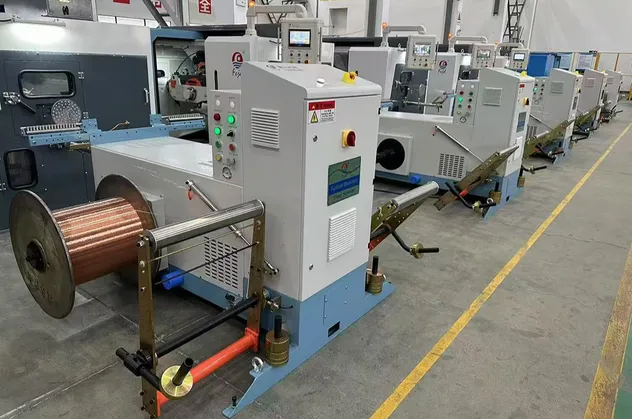 Adjustable Traversing Width Double Twist Bunching Machine High Speed Lay Length Custom Wire Stranding