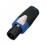 4 Pole Cable Male Inline Connector With Chuck Type Strain Relief Design DD4005