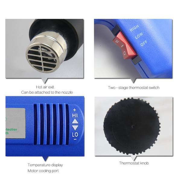 1918 Hot Air Heat Gun 1800w High Power Heat Gun With Temperature Control