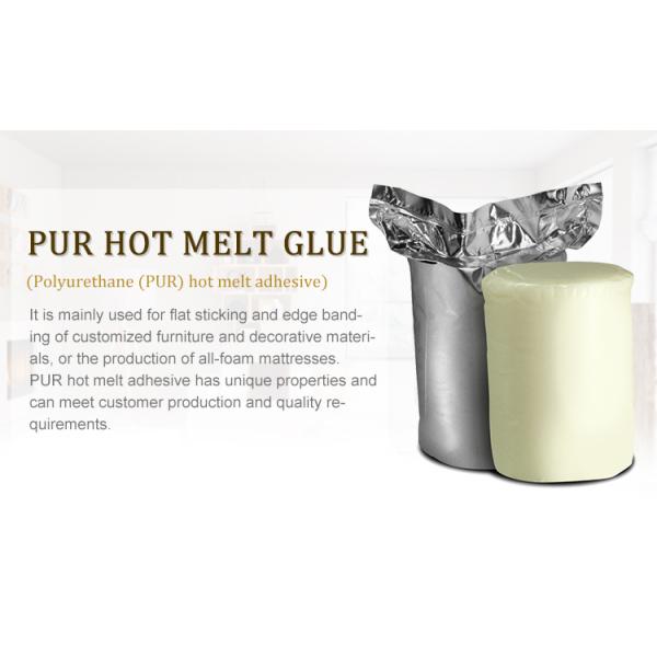White Solid Polyurethane Pur Hot Glue No Smell For Door Wall Panel Laminate