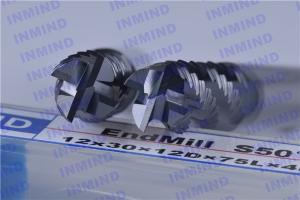Buy cheap 4 Flute Long Shank Roughing End Mills with AlTiN Coating 30 Degree helix angle product