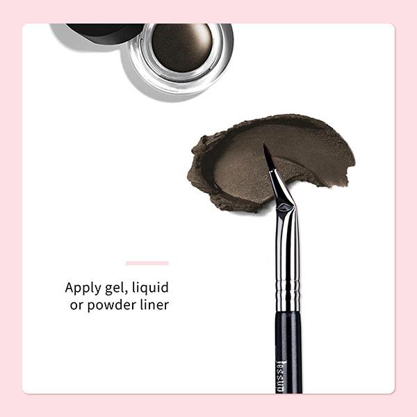 Angled Liner Synthetic Makeup Brush Set Pointing For Gel Liquid Powder